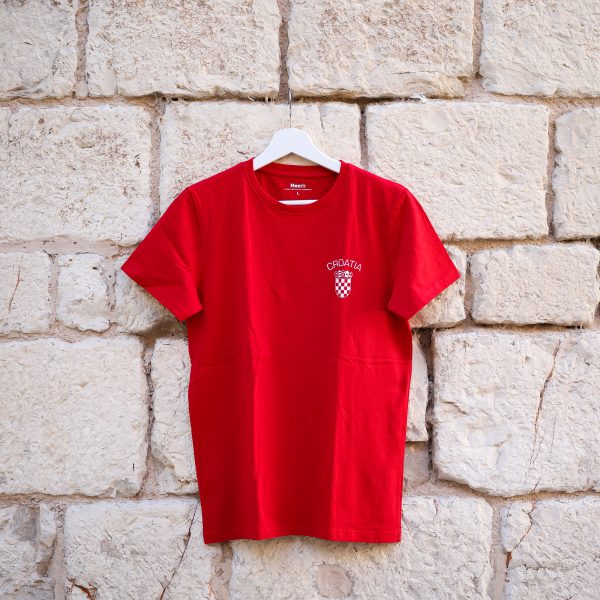 Menfit majica Grb Hrvatske crvena 079
